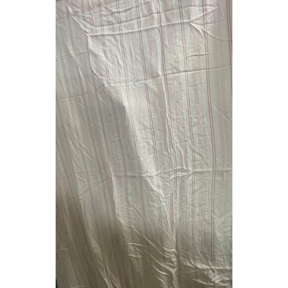 POTTERY BARN KIDS Fully Lined Pink White Stripe Curtain Panels 88”x96 2 Panels - Picture 1 of 4
